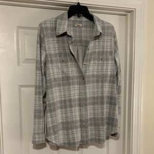 Faherty Light Gray Checkered Shirt
